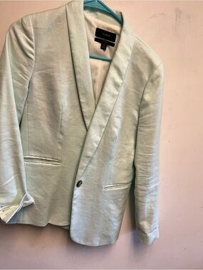 J. Crew Light Mint Shawl-Collar Blazer